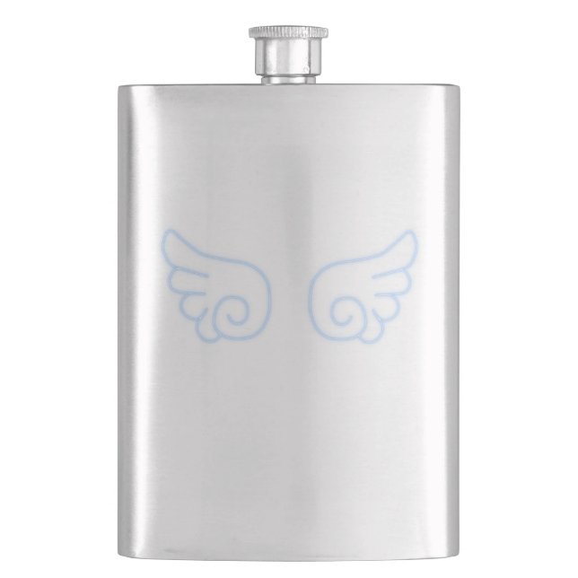 Falln Chibi Angel Wings Flask (Front)