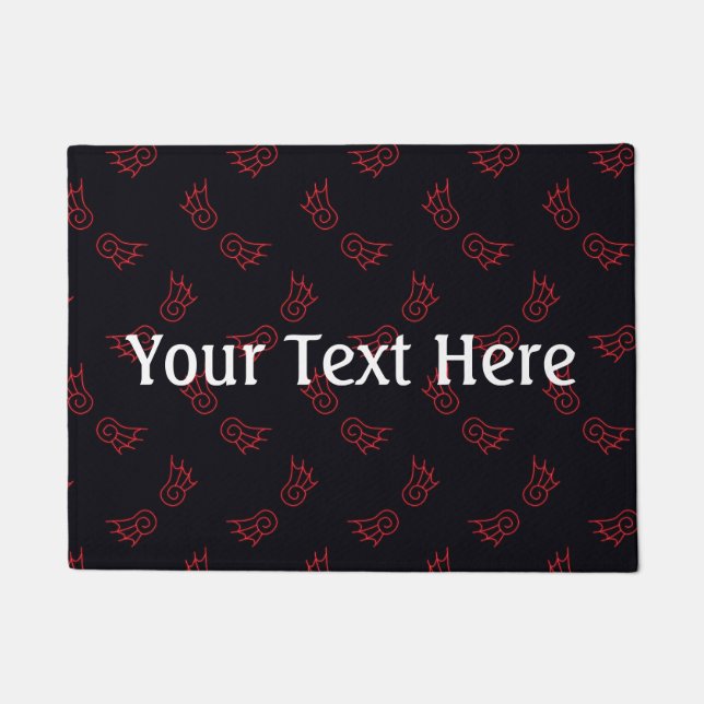 Falln Chibi Demon Wings Doormat (Front)