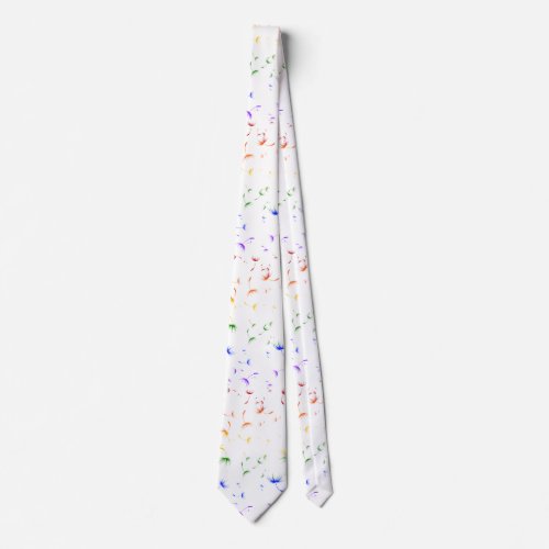 Falln Dandelion Seeds Gay Pride Neck Tie