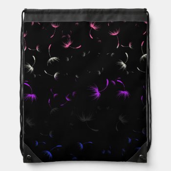 Falln Dandelion Seeds Genderfluid Pride Drawstring Bag by FallnAngelCreations at Zazzle