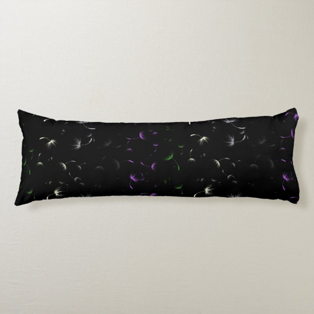 Falln Dandelion Seeds Genderqueer Pride Body Pillow (Front)