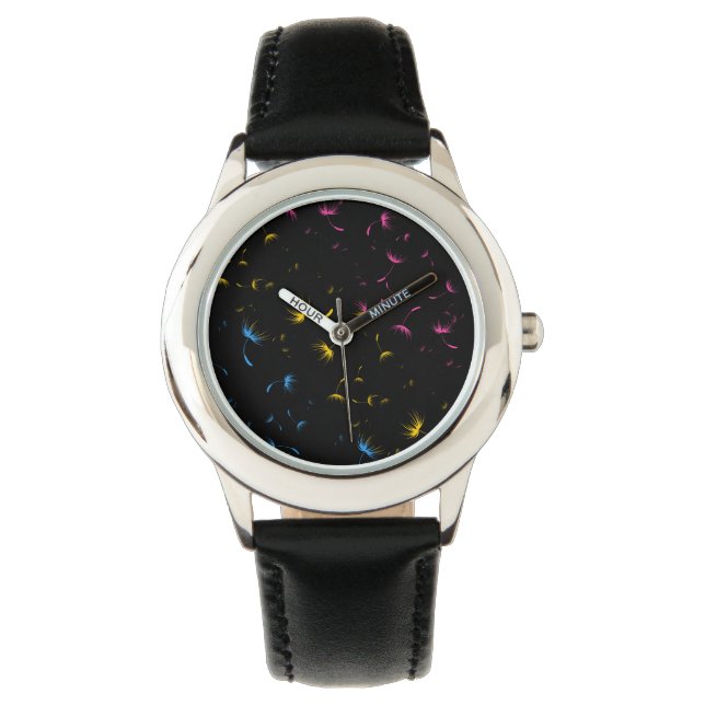 Falln Dandelion Seeds Pansexual Pride Watch (Front)