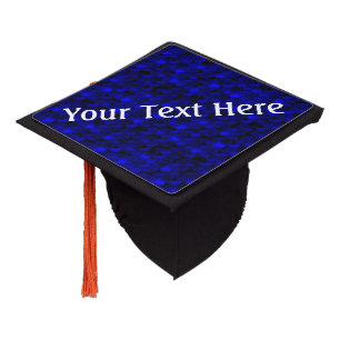 Falln Dark Blue Mermaid Scales Graduation Cap Topper