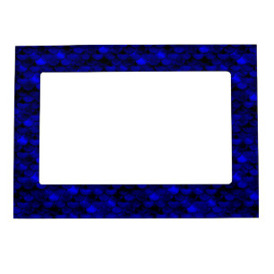 Falln Dark Blue Mermaid Scales Magnetic Photo Frame