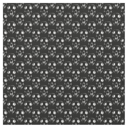 Falln Dark Skulls Fabric