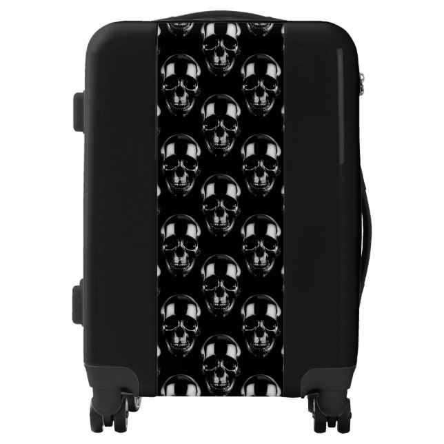 Falln Dark Skulls Luggage (Front)