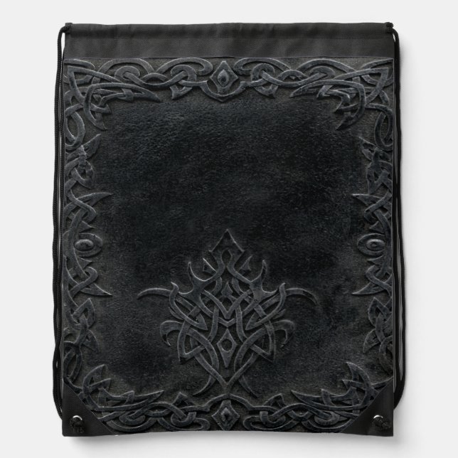 Falln Dark Tribal Drawstring Bag (Front)