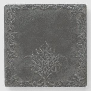 Falln Dark Tribal Stone Coaster