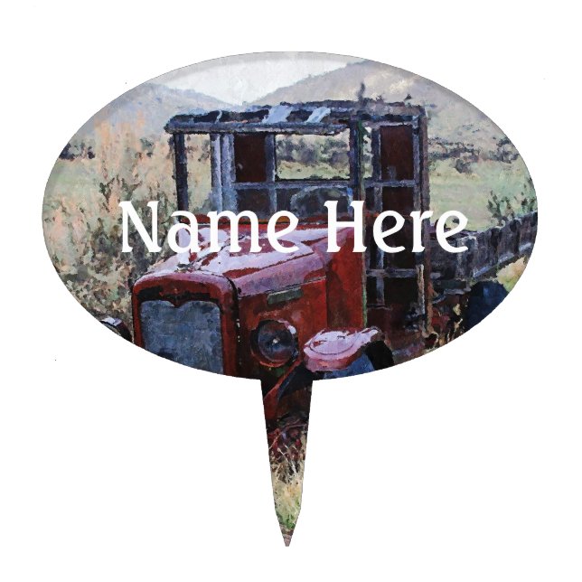 Falln Days Gone By Cake Topper (Front)