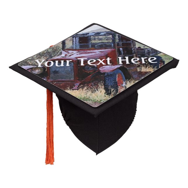 Falln Days Gone By Graduation Cap Topper (Angled)