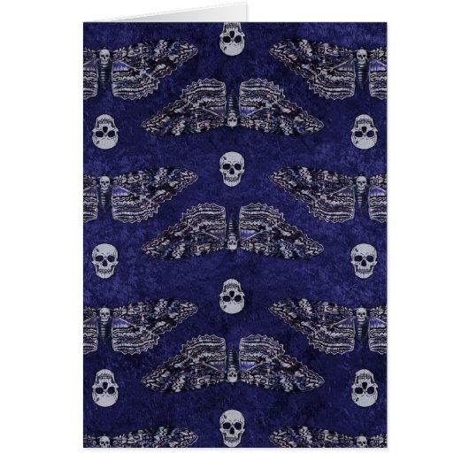 Falln Deathshead Moth and Skulls Cards (Front)
