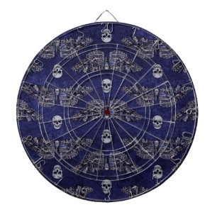 Falln Deathshead Moth and Skulls Dart Board