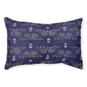 Falln Deathshead Moth and Skulls Pet Bed