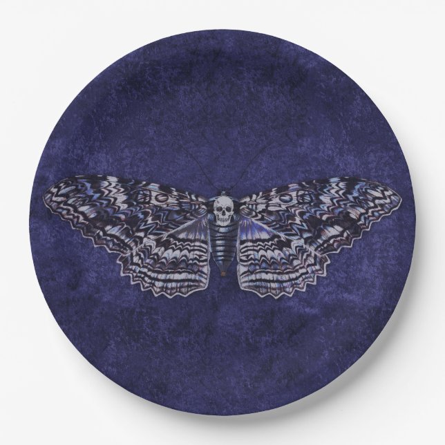 Falln Deathshead Moth Paper Plates (Front)