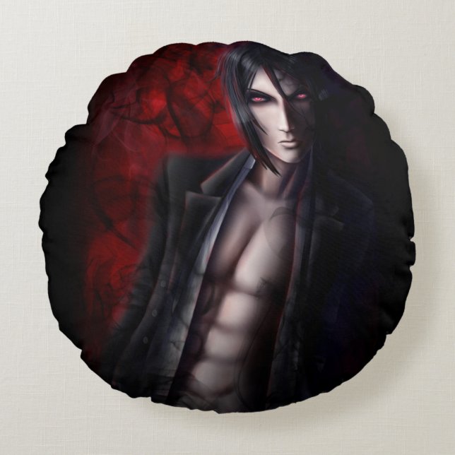 Falln Devil's Night Round Pillow (Front)