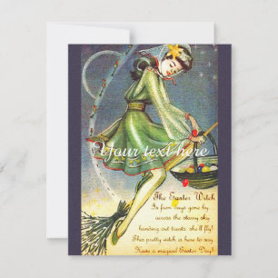 Falln Easter Witch Holiday Card