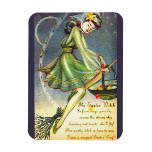 Falln Easter Witch Magnet