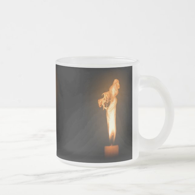 Falln Fire Frosted Glass Coffee Mug (Right)