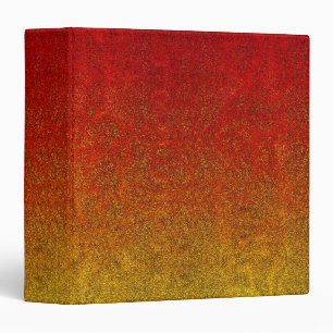 Falln Flame Glitter Gradient 3 Ring Binder