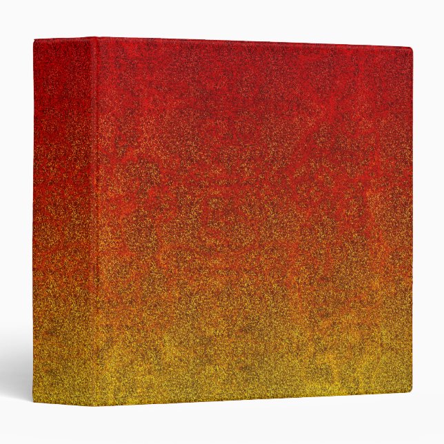 Falln Flame Glitter Gradient 3 Ring Binder (Front/Spine)