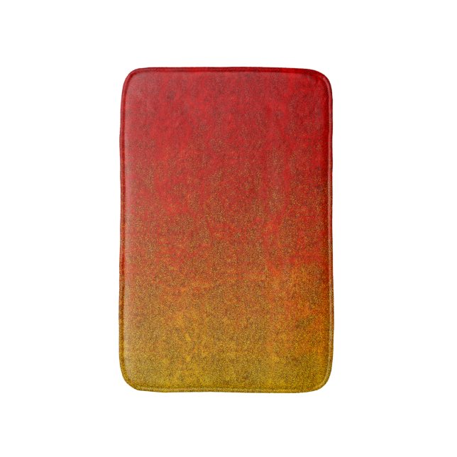 Falln Flame Glitter Gradient Bathroom Mat (Front Vertical)