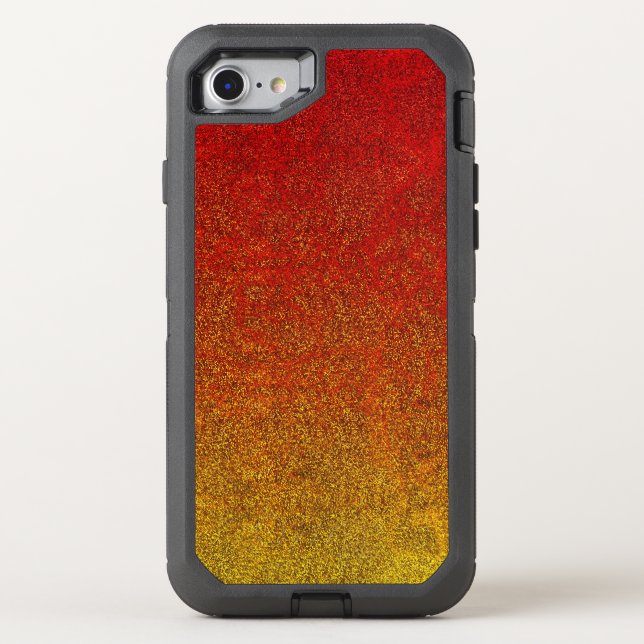 Falln Flame Glitter Gradient Otterbox iPhone Case (Back)