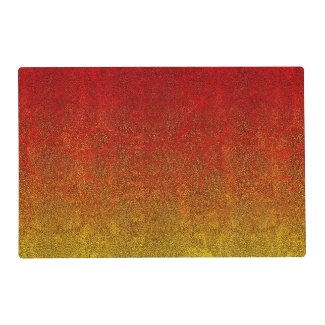 Falln Flame Glitter Gradient Placemat (Front)