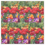 Falln Floral Crimson Waves Fabric