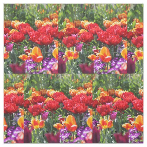 Falln Floral Crimson Waves Fabric
