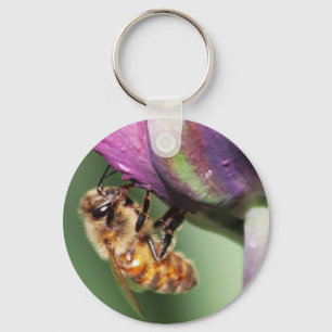 Falln Fuzzy Little Bee Keychain