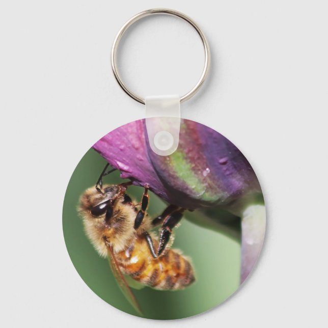 Falln Fuzzy Little Bee Keychain (Front)