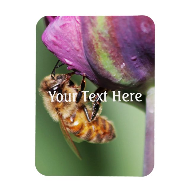 Falln Fuzzy Little Bee Magnet (Vertical)