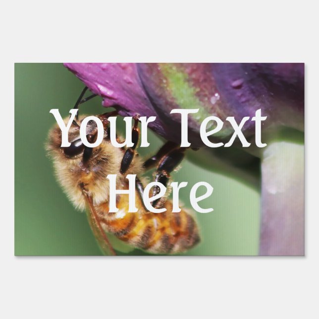 Falln Fuzzy Little Bee Sign (Front)