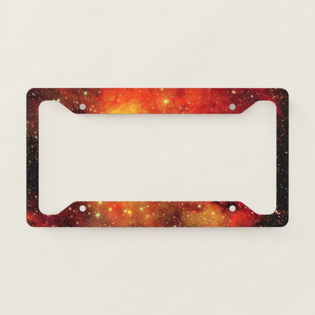 Falln Galaxy on Fire License Plate Frame (Front)