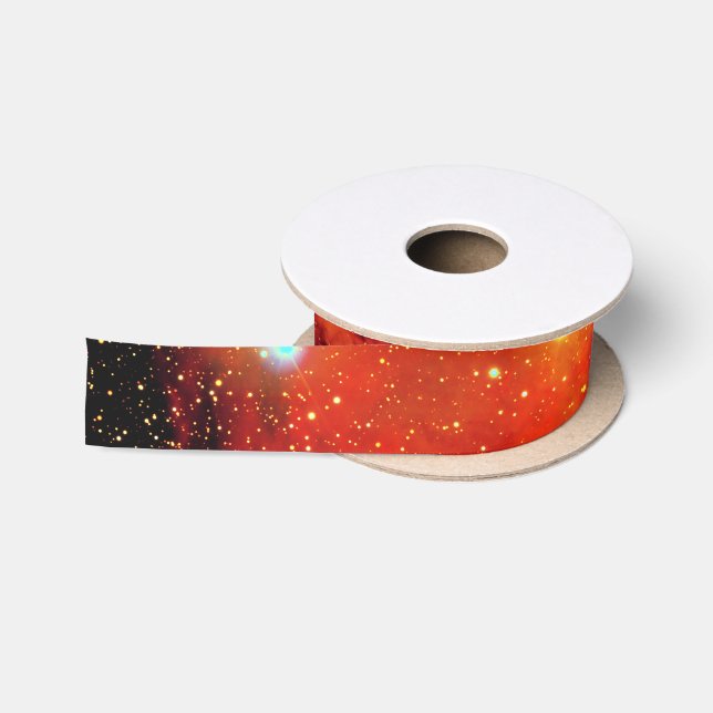 Falln Galaxy on Fire Satin Ribbon (Spool)