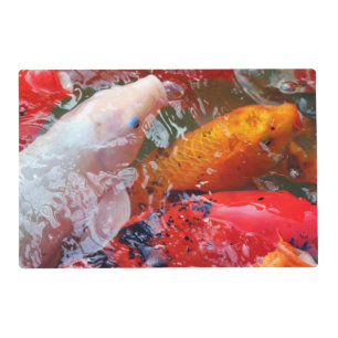 Falln Gathering Koi Placemat