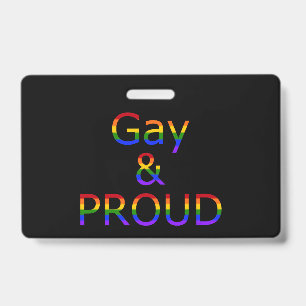 Falln Gay And Proud Badge