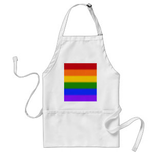 Falln Gay Pride Flag Adult Apron