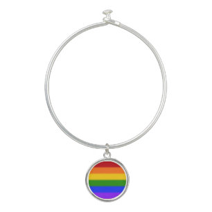 Falln Gay Pride Flag Bangle Bracelet