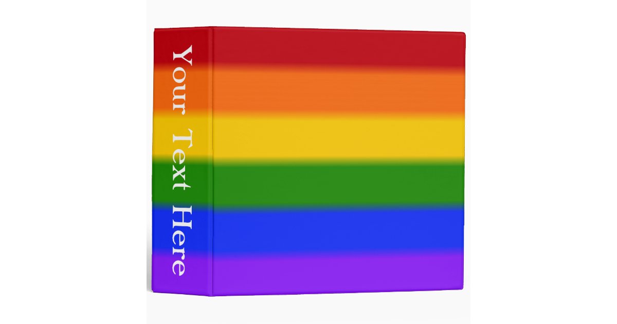 Falln Gay Pride Flag Binder