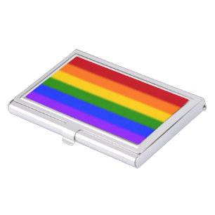 Falln Gay Pride Flag Business Card Case