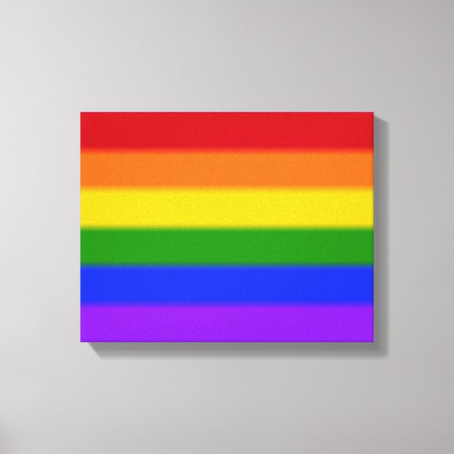 Falln Gay Pride Flag Canvas Print (Front)