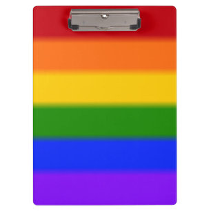 Falln Gay Pride Flag Clipboard