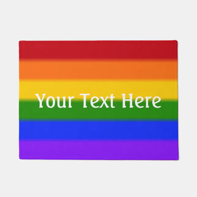 Falln Gay Pride Flag Doormat Zazzle