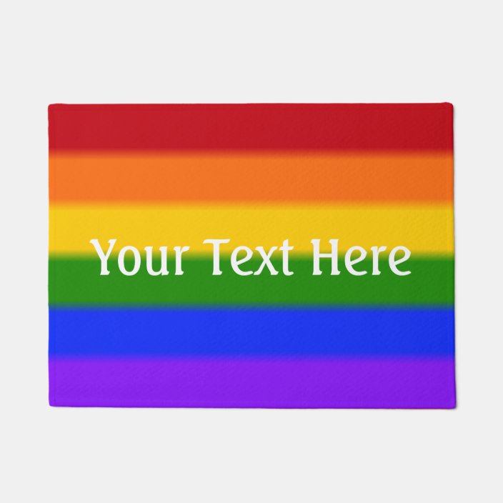 Falln Gay Pride Flag Doormat