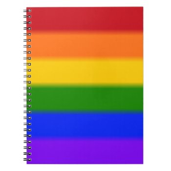 Falln Gay Pride Flag Notebook by FallnAngelCreations at Zazzle