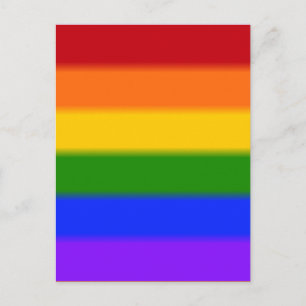 Falln Gay Pride Flag Postcard