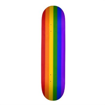 Falln Gay Pride Flag Skateboard Deck by FallnAngelCreations at Zazzle