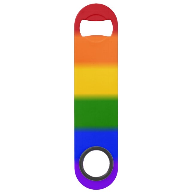 Falln Gay Pride Flag Speed Bottle Opener (Front)