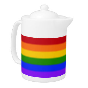 Falln Gay Pride Flag Teapot